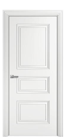 Дверь межкомнатная Турин 4 Цвет Белый Покрытие Эмаль  Наличник ML 85 Цена 61825