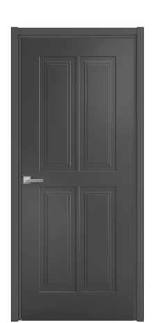 Дверь межкомнатная Паола 3 Цвет Антрацит Покрытие Эмаль  Наличник L 50 Цена 41718