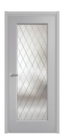 Дверь межкомнатная Рино 1 Цвет Галечный Покрытие Эмаль  Наличник L 50 Цена 44008