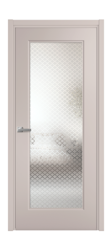 Дверь межкомнатная Рино 1 Цвет Пудра Покрытие Эмаль  Наличник L 50 Цена 43185