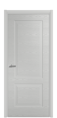 Дверь межкомнатная Рино 2 Цвет Телегрей Brash Покрытие Эмаль брашированная  Наличник L 50 Цена 44375