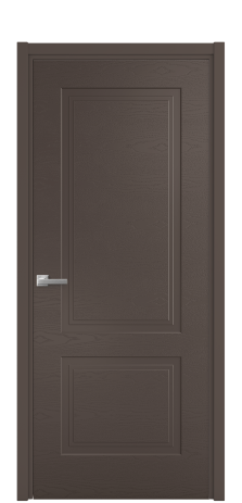 Дверь межкомнатная Рино 2 Цвет Коричневый Brash Покрытие Эмаль брашированная  Наличник L 50 Цена 44375