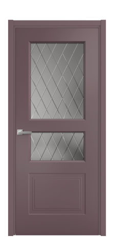 Дверь межкомнатная Рино 4 Цвет Лиловый Покрытие Эмаль  Наличник L 50 Цена 43843