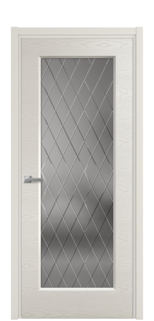 Дверь межкомнатная Плэйн 1 Цвет Дымчатый Brash Покрытие Эмаль брашированная  Наличник L 50 Цена 46415