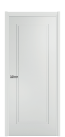 Дверь межкомнатная Плэйн 1 Цвет Облачный Покрытие Эмаль  Наличник L 50 Цена 39475