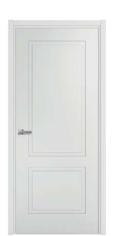 Дверь межкомнатная Плэйн 2 Цвет Облачный Покрытие Эмаль  Наличник L 50 Цена 39475