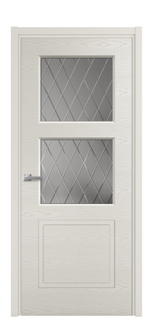 Дверь межкомнатная Плэйн 3 Цвет Дымчатый Brash Покрытие Эмаль брашированная  Наличник L 50 Цена 45500