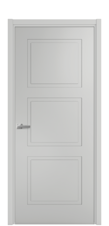 Дверь межкомнатная Плэйн 3 Цвет Телегрей Покрытие Эмаль  Наличник L 50 Цена 39475