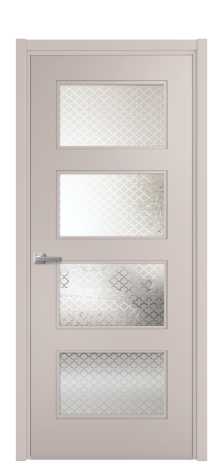 Дверь межкомнатная Плэйн 4 Цвет Пудра Покрытие Эмаль  Наличник L 50 Цена 41335