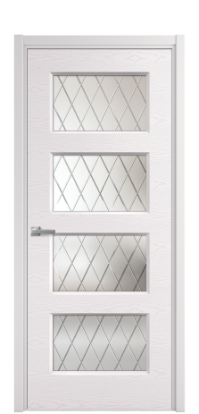 Дверь межкомнатная Плэйн 4 Цвет Крем Brash Покрытие Эмаль брашированная  Наличник L 50 Цена 44950