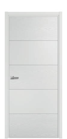 Дверь межкомнатная Линия 01 Цвет Облачный Brash Покрытие Эмаль брашированная  Наличник L 50 Цена 46325