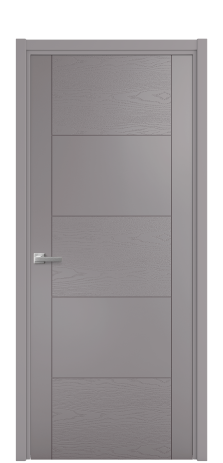 Дверь межкомнатная Линия 02 Цвет Ирис Brash Покрытие Эмаль брашированная  Наличник L 50 Цена 46325