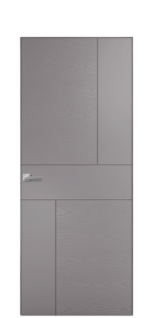 Дверь межкомнатная Линия 05 Цвет Белый Brash Покрытие Эмаль брашированная  Наличник L 50 Цена 46325