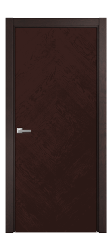 Дверь межкомнатная Юнит 02 Цвет Мореный Дуб Покрытие Шпон натуральный  Наличник L 75 Цена 58050