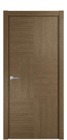 Дверь межкомнатная Юнит 06 Цвет Дуб Шоколад Покрытие Шпон масло  Наличник L 75 Цена 60675