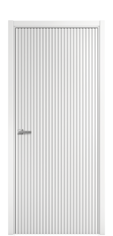 Дверь межкомнатная Сплайн Цвет Белый Покрытие Эмаль  Наличник L 50 Цена 58475