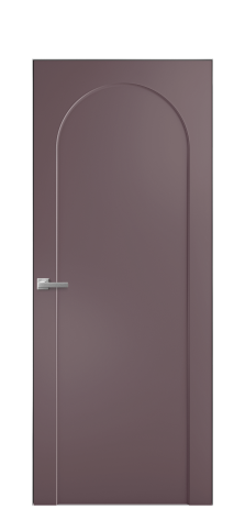 Дверь межкомнатная Ансе 2 Цвет Лиловый Покрытие Эмаль  Наличник Скрытый короб хром Цена 45893