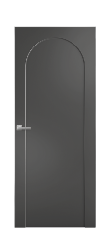 Дверь межкомнатная Ансе 2 Цвет Антрацит Покрытие Эмаль  Наличник Скрытый короб хром Цена 45893