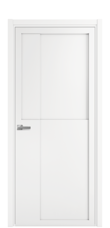 Дверь межкомнатная Подио 02 Цвет Белый Покрытие Эмаль  Наличник L 50 Цена 49475
