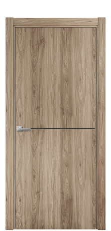 Дверь межкомнатная Слот 10-001 Цвет Орех смоук Покрытие ПВХ ПОД ДЕРЕВО Наличник L 75 Цена 31200