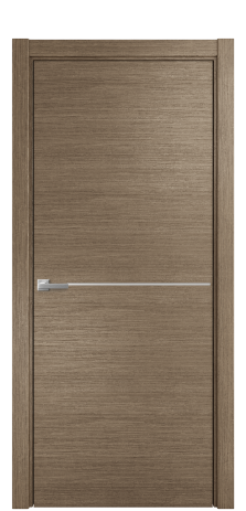 Дверь межкомнатная Слот 10-001 Цвет Дуб Кофе Покрытие Шпон масло  Наличник L 75 Цена 51375