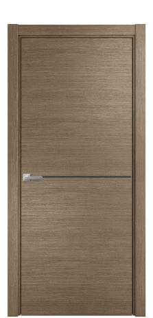 Дверь межкомнатная Слот 10-001 Цвет Дуб Кофе Покрытие Шпон масло  Наличник L 75 Цена 51375