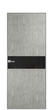 Дверь межкомнатная Ветро 11 Цвет Скол камня грей Покрытие ПВХ ФАКТУРНЫЕ Наличник Скрытый короб хром Цена 41000