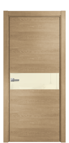 Дверь межкомнатная Ветро 11 Цвет Дуб Светлый Покрытие Шпон натуральный  Наличник L 75 Цена 51650