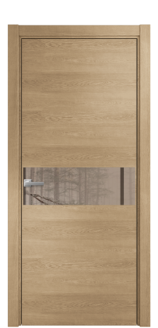 Дверь межкомнатная Ветро 11 Цвет Дуб Светлый Покрытие Шпон натуральный  Наличник L 75 Цена 52150