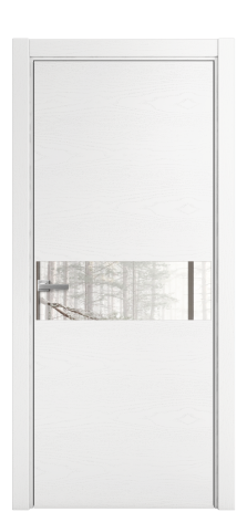 Дверь межкомнатная Ветро 11 Цвет Ясень Белый Покрытие Шпон крашеный  Наличник L 75 Цена 48775