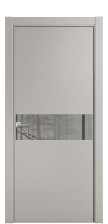 Дверь межкомнатная Ветро 11 Цвет Ясень Серый Шелк Покрытие Шпон крашеный  Наличник L 75 Цена 49275