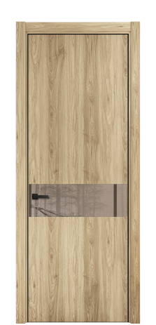 Дверь межкомнатная Ветро 11 Цвет Орех светлый Покрытие ПВХ ПОД ДЕРЕВО Наличник L 75 Цена 34600