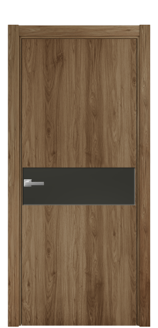 Дверь межкомнатная Ветро 11 Цвет Орех классический Покрытие ПВХ ПОД ДЕРЕВО Наличник L 75 Цена 34100