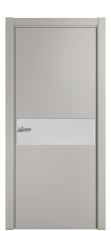 Дверь межкомнатная Ветро 11 Цвет Серый Шелк Покрытие Эмаль  Наличник L 75 Цена 45575
