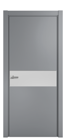 Дверь межкомнатная Ветро 11 Цвет Гриджио Покрытие Эмаль  Наличник L 75 Цена 47073