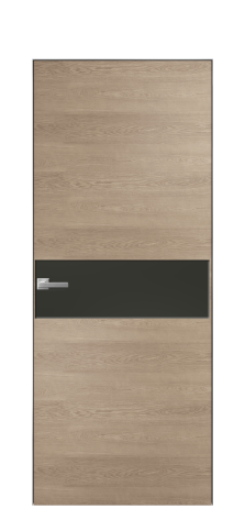 Дверь межкомнатная Ветро 11 Цвет Дуб Песочный Покрытие Шпон натуральный  Наличник Скрытый короб хром Цена 49450