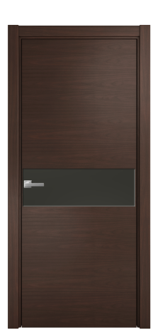 Дверь межкомнатная Ветро 11 Цвет Каштановый Орех Покрытие Шпон натуральный  Наличник L 75 Цена 56200