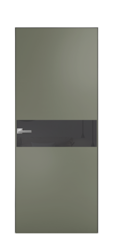 Дверь межкомнатная Ветро 11 Цвет Зеленый Покрытие Эмаль  Наличник Скрытый короб хром Цена 47048