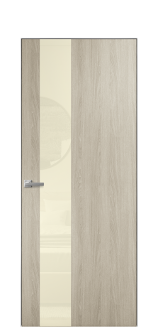 Дверь межкомнатная Ветро 14 Цвет Мадейра песок Покрытие ПВХ ПОД ДЕРЕВО Наличник Скрытый короб хром Цена 41000