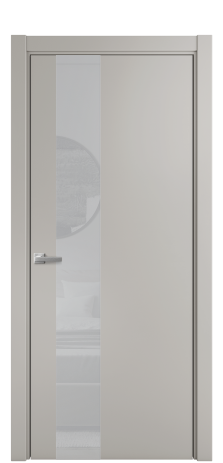 Дверь межкомнатная Ветро 14 Цвет Серый Шелк Покрытие Эмаль  Наличник L 75 Цена 46075