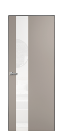 Дверь межкомнатная Ветро 14 Цвет Какао Покрытие Эмаль  Наличник Скрытый короб хром Цена 45550