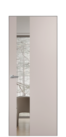 Дверь межкомнатная Ветро 14 Цвет Пудра Покрытие Эмаль  Наличник Скрытый короб хром Цена 45550