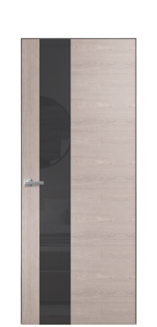 Дверь межкомнатная Ветро 14 Цвет Дуб Имбирь Покрытие Шпон натуральный  Наличник Скрытый короб хром Цена 49450