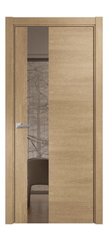 Дверь межкомнатная Ветро 14 Цвет Дуб Светлый Покрытие Шпон натуральный  Наличник L 75 Цена 52150