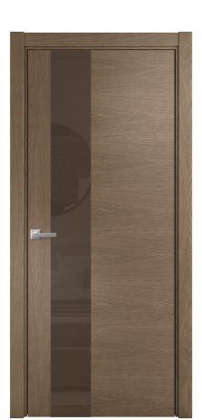 Дверь межкомнатная Ветро 14 Цвет Дуб Мускат Покрытие Шпон натуральный  Наличник L 75 Цена 51650