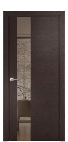 Дверь межкомнатная Ветро 14 Цвет Мореный Дуб Покрытие Шпон натуральный  Наличник L 75 Цена 52150