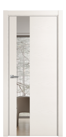 Дверь межкомнатная Ветро 14 Цвет Ясень Молочный Покрытие Шпон крашеный  Наличник L 75 Цена 48775