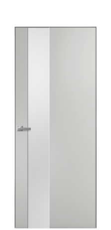 Дверь межкомнатная Ветро 14 Цвет Телегрей Покрытие Эмаль  Наличник Скрытый короб хром Цена 45550