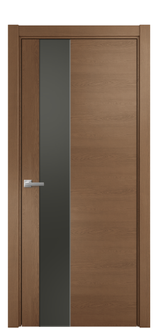 Дверь межкомнатная Ветро 14 Цвет Дуб Темный Покрытие Шпон натуральный  Наличник L 75 Цена 51650