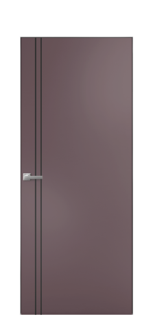 Дверь межкомнатная Слот 10-012 Цвет Лиловый Покрытие Эмаль  Наличник Скрытый короб хром Цена 39383